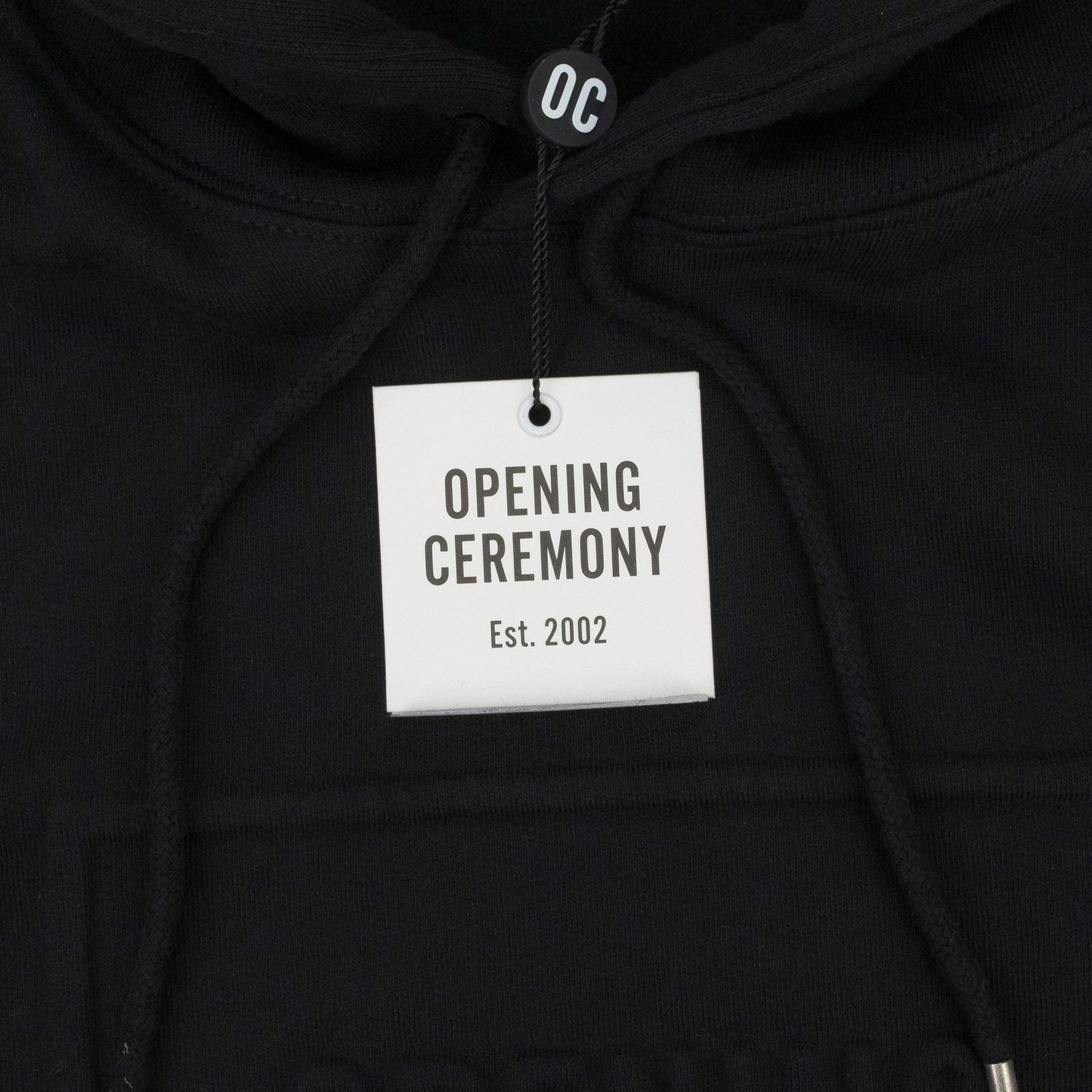 BLACK EMBOSSED BOX LOGO HOODIE