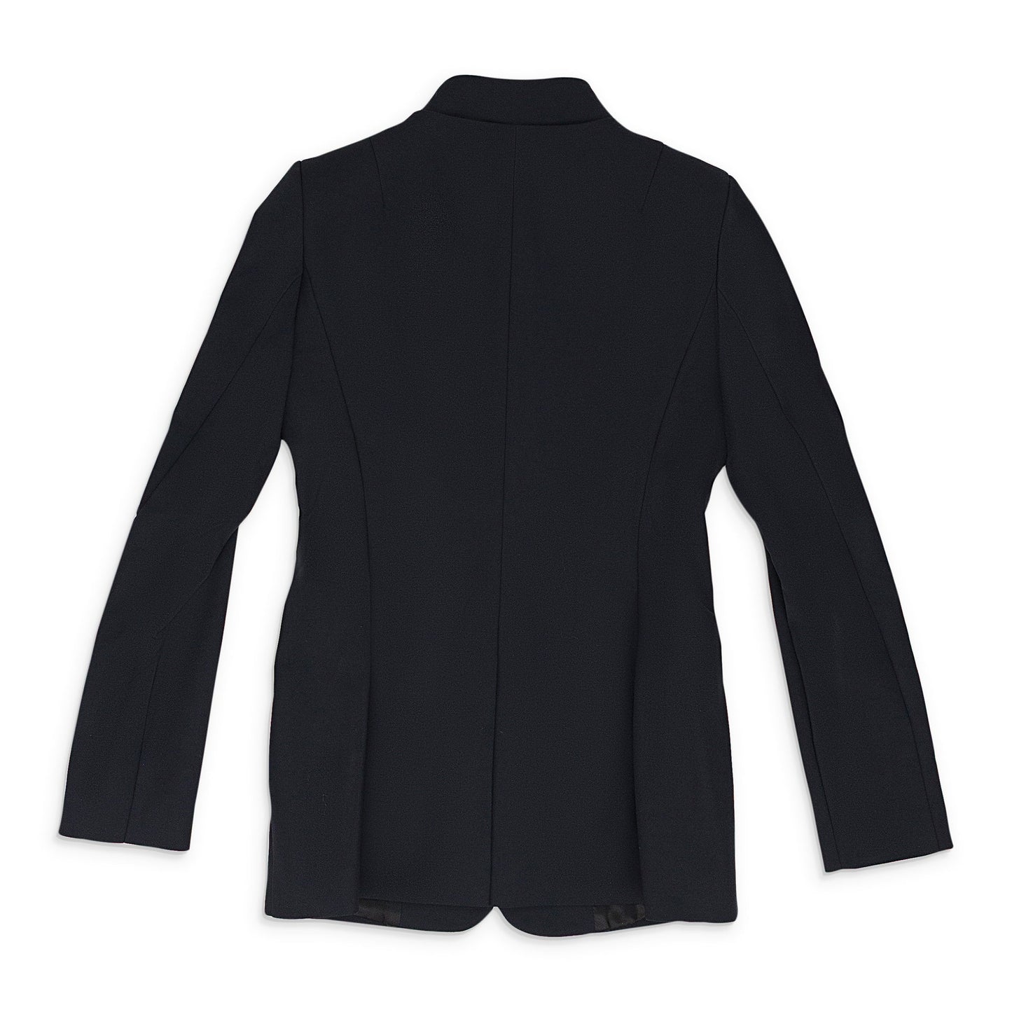 BLACK TROMPE L'OEIL TAILORED SUIT BLAZER