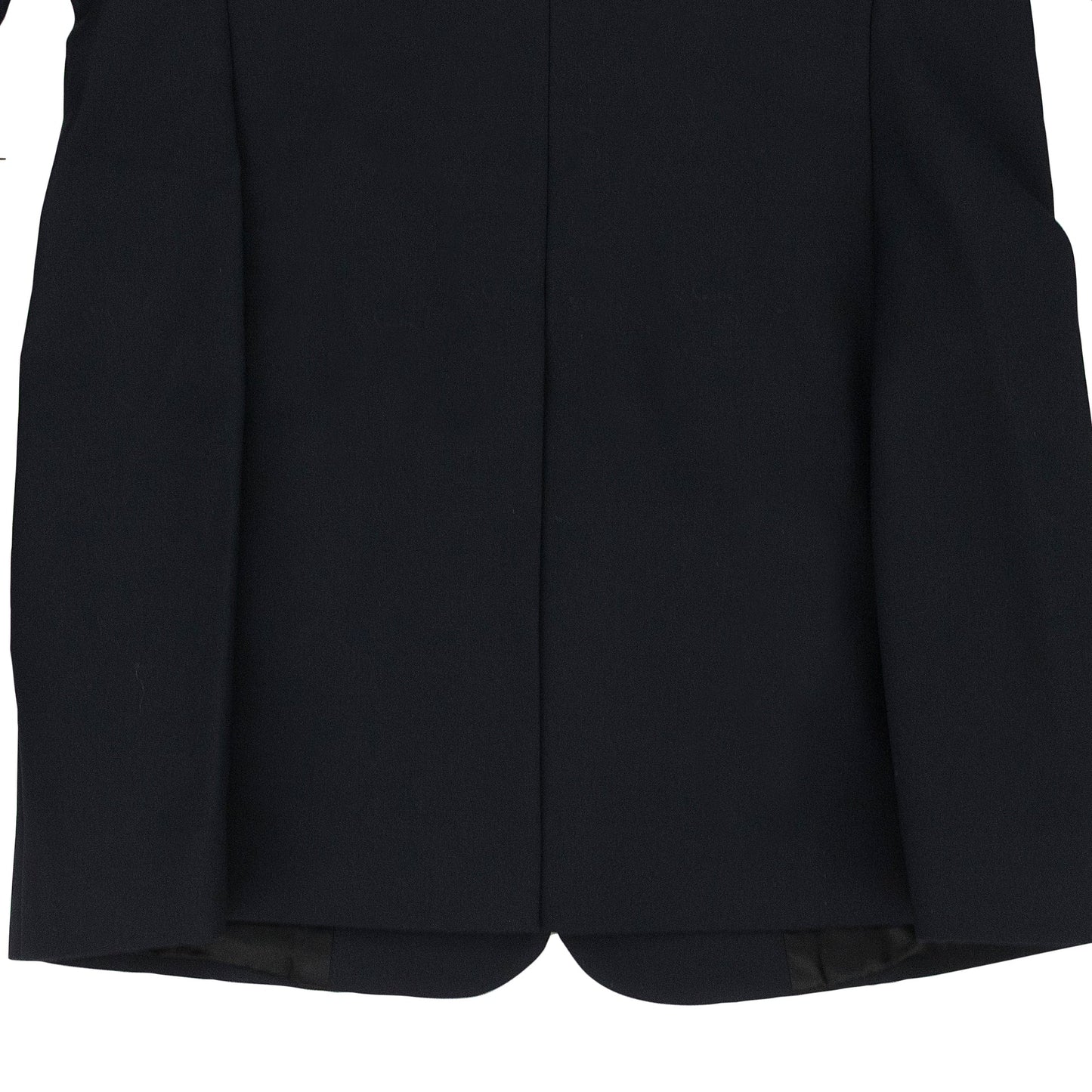 BLACK TROMPE L'OEIL TAILORED SUIT BLAZER