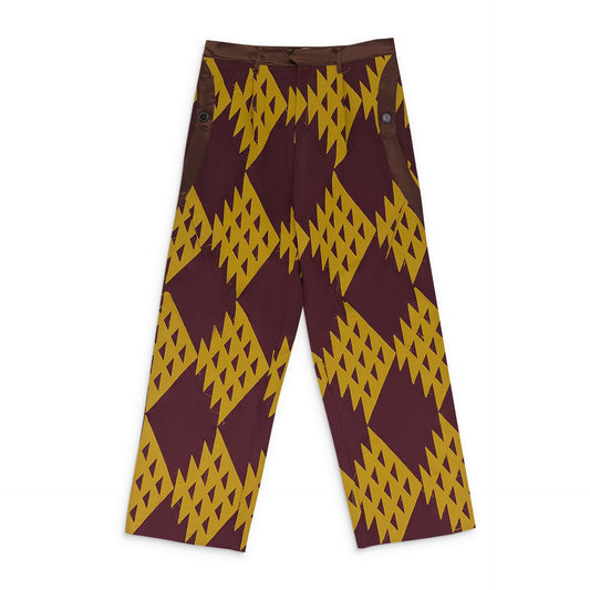 MAROON ARISTIDES WIDE TROUSERS