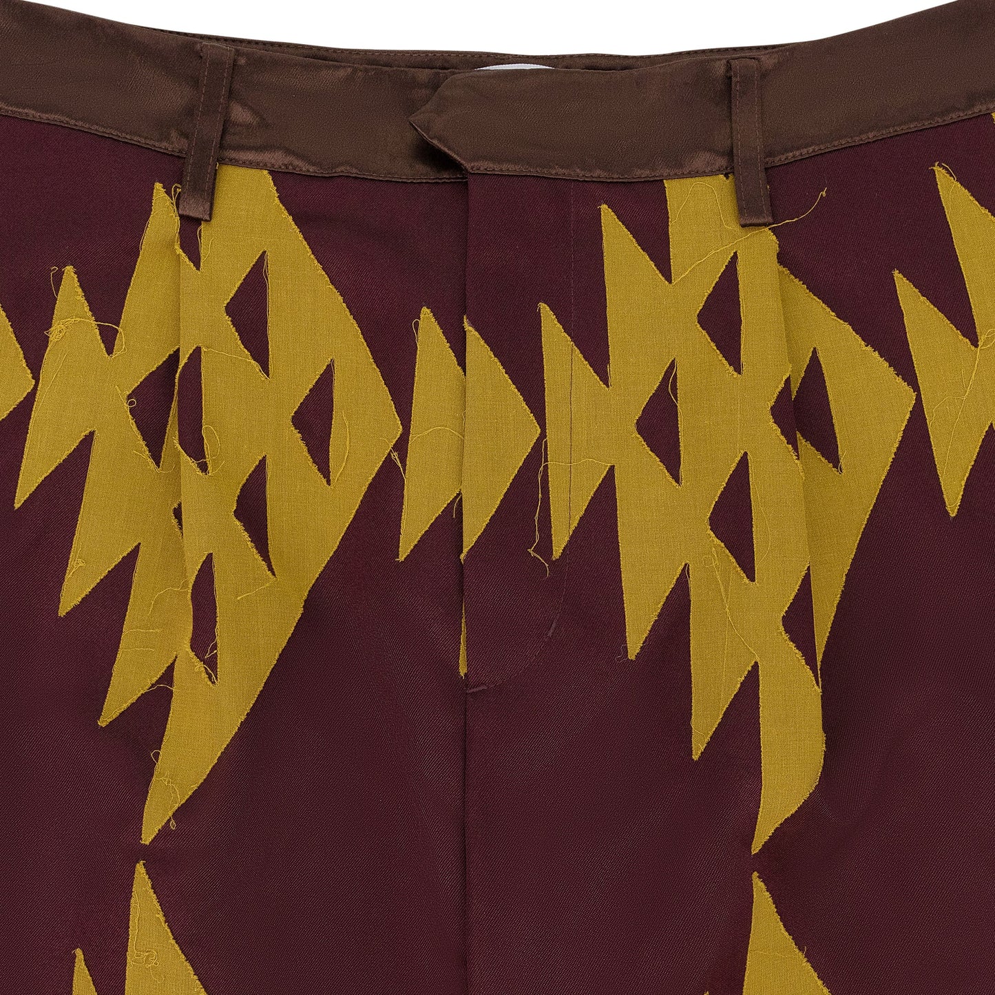 MAROON ARISTIDES WIDE TROUSERS