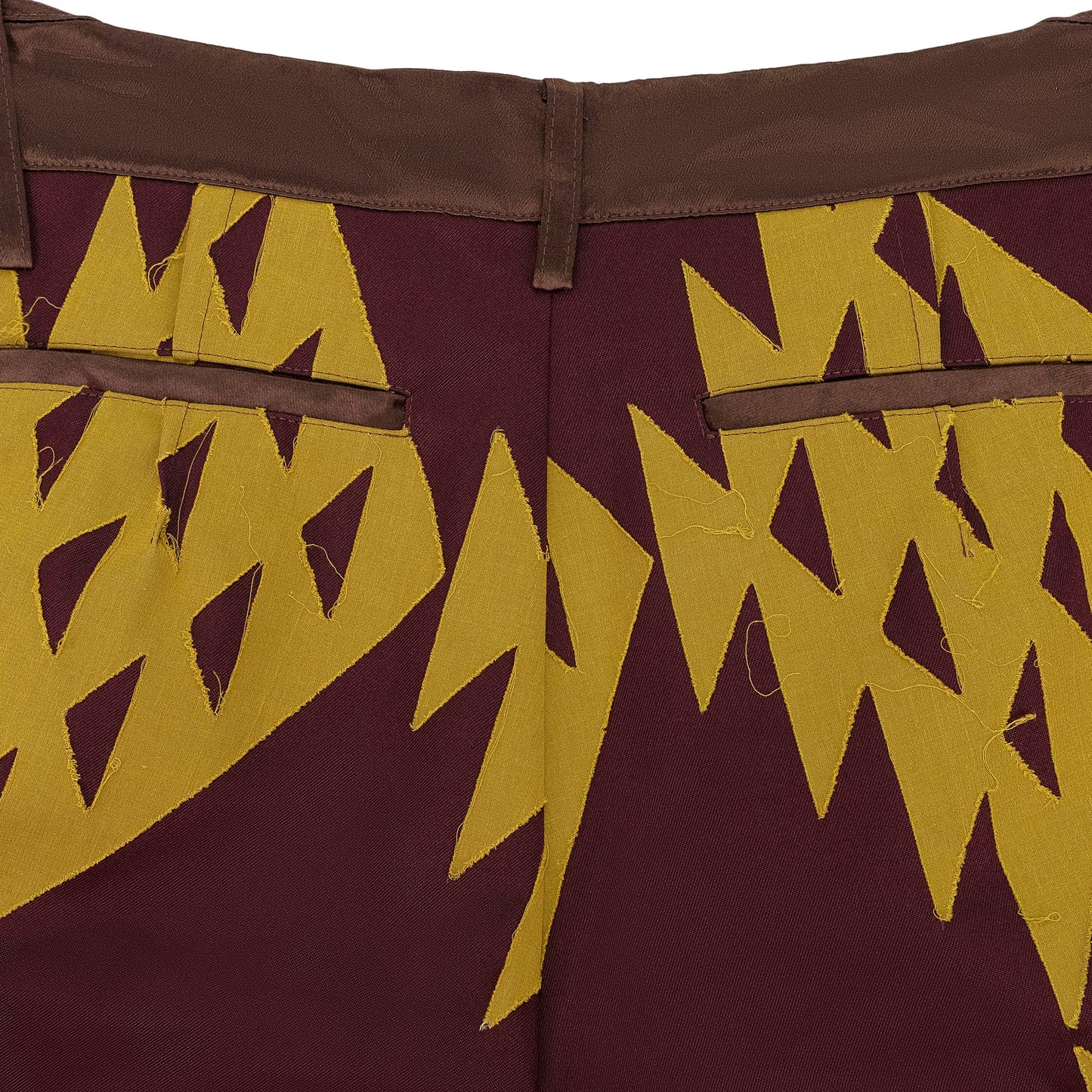 MAROON ARISTIDES WIDE TROUSERS