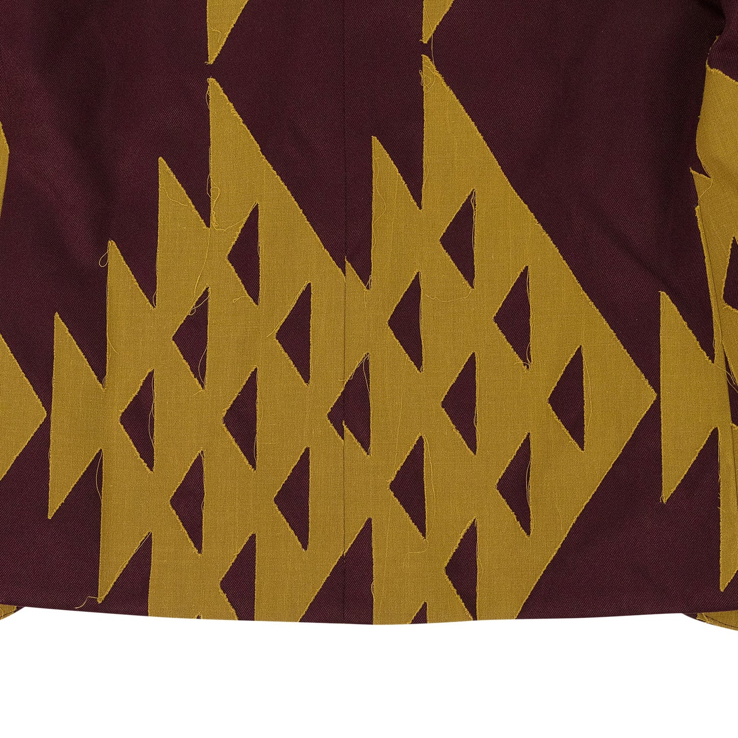 MAROON/YELLOW LASSO SHORT BLAZER