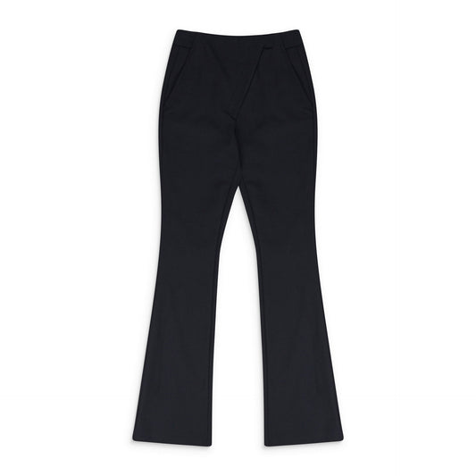 BLACK STRETCH TAILORED TROUSERS