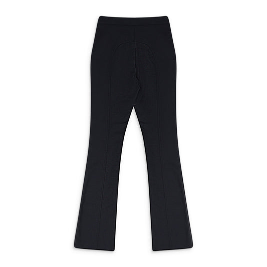 BLACK STRETCH TAILORED TROUSERS