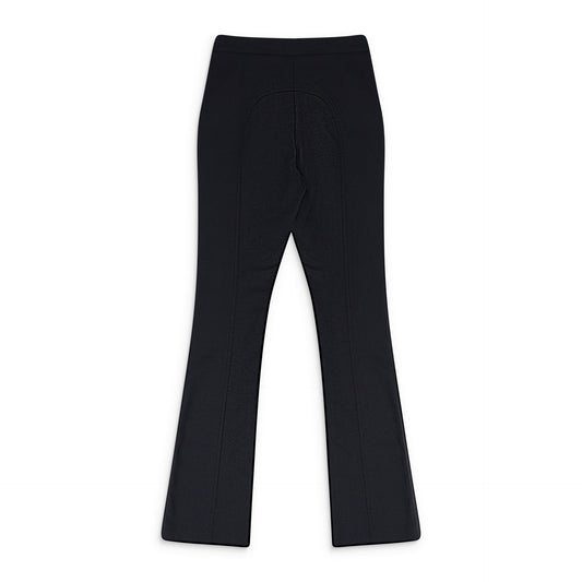 BLACK STRETCH TAILORED TROUSERS