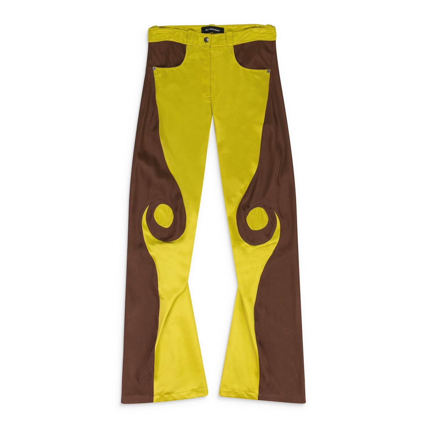 YELLOW/BROWN VIEIRA TROUSERS