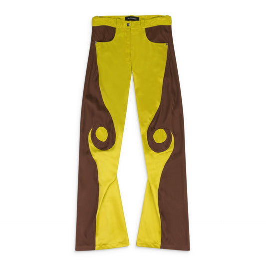 YELLOW/BROWN VIEIRA TROUSERS