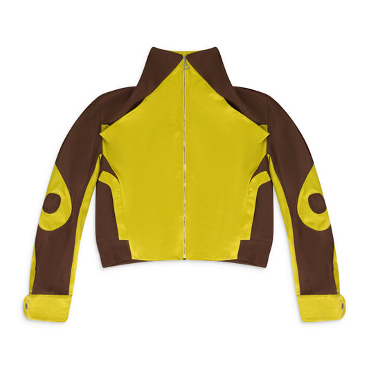 YELLOW/BROWN VIEIRA BOMBER