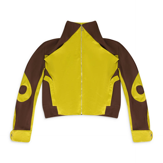 YELLOW/BROWN VIEIRA BOMBER