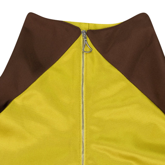YELLOW/BROWN VIEIRA BOMBER