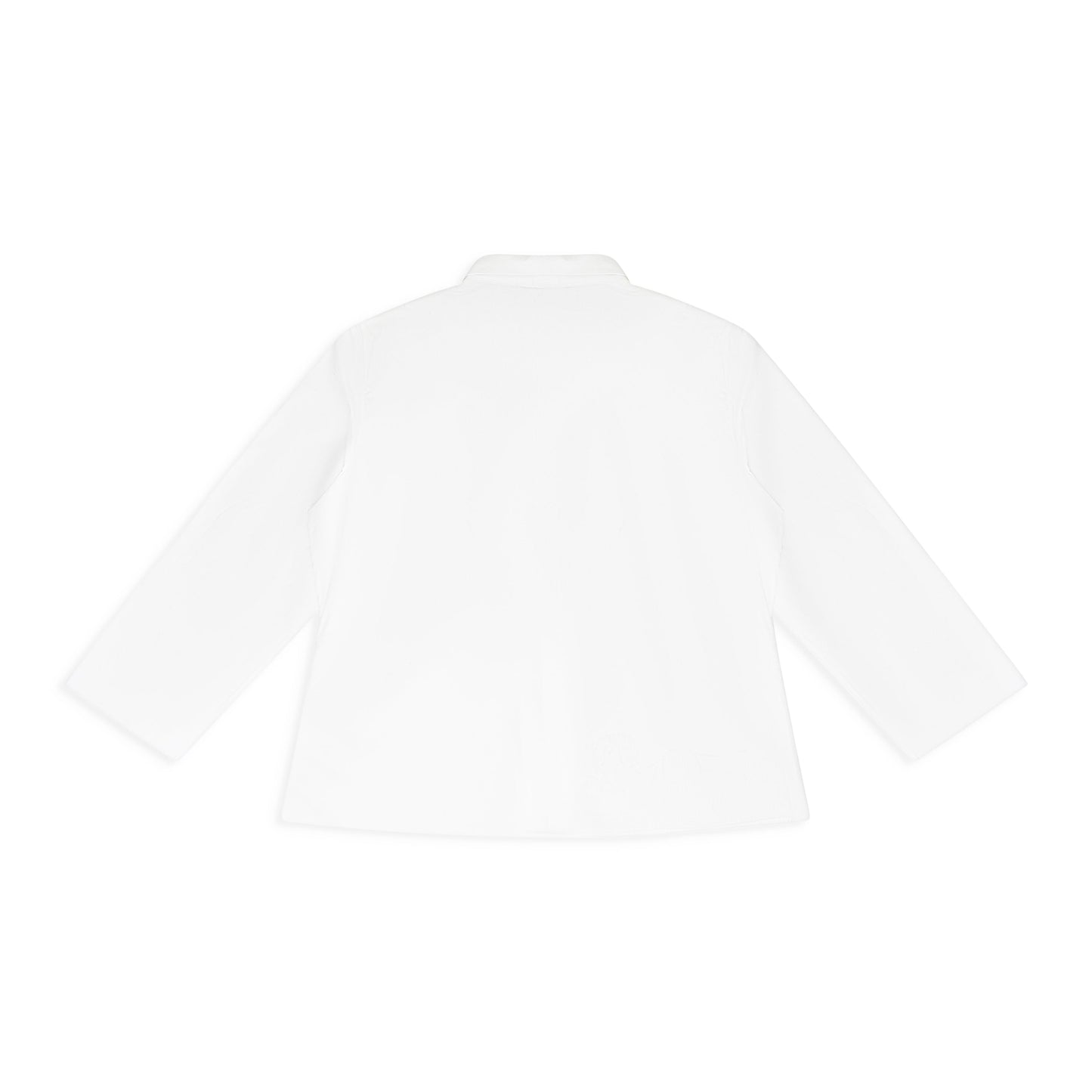 WHITE POPLIN BUTTON-DOWN SHIRT