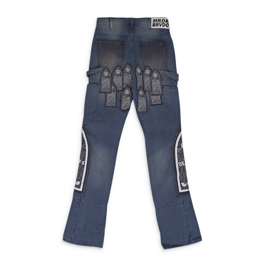 VIOLET PATCHED ARCH PANTS