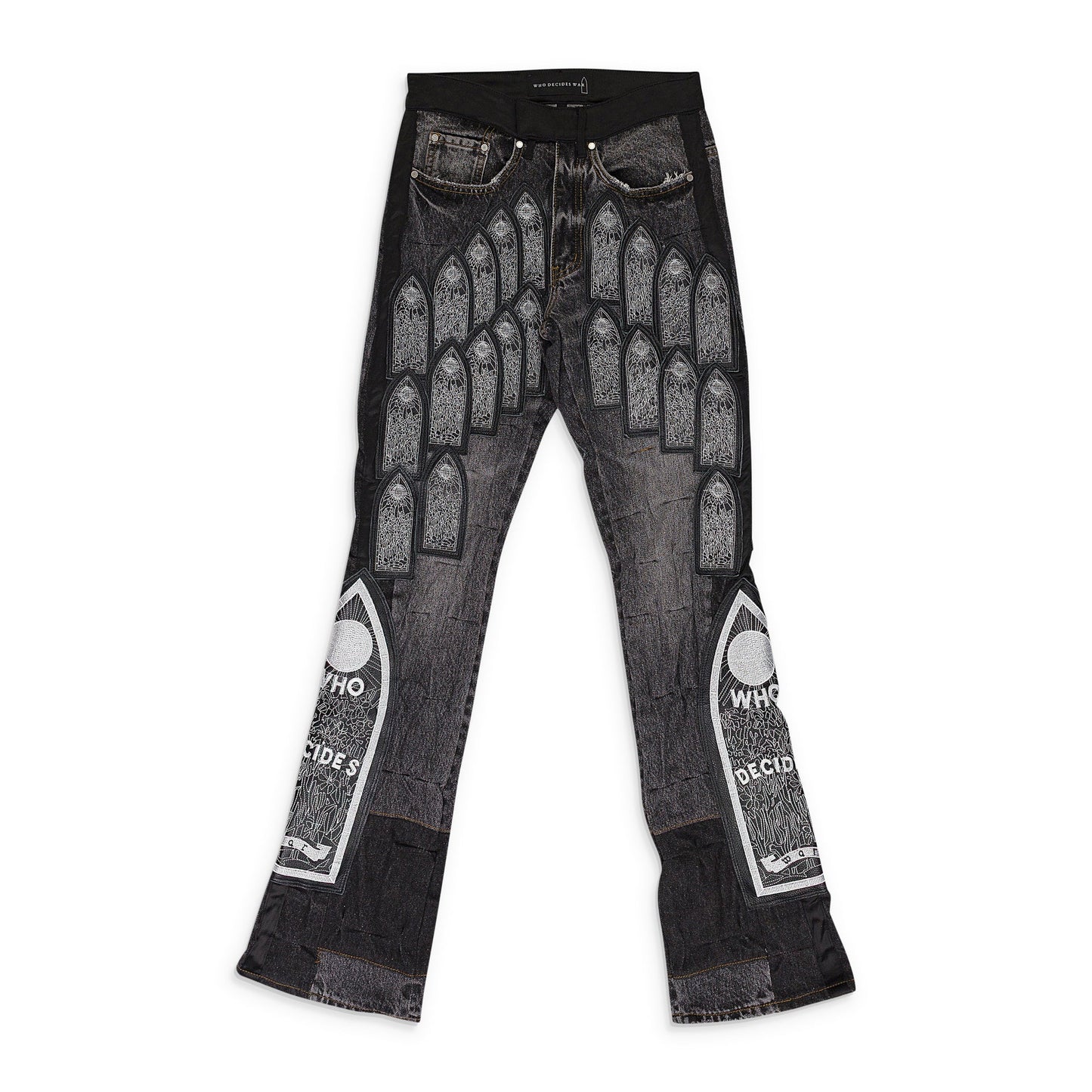 BLACK PATCHED ARCH PANTS