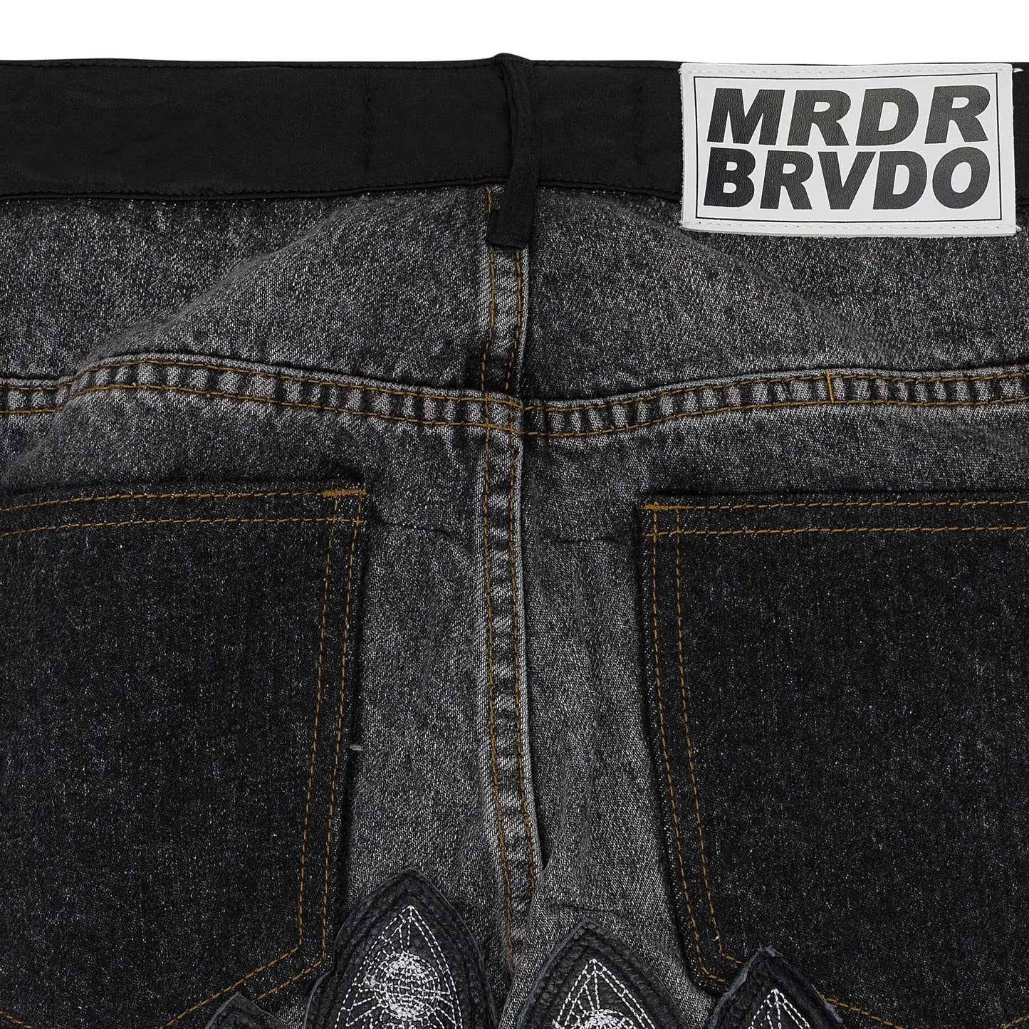 BLACK PATCHED ARCH PANTS