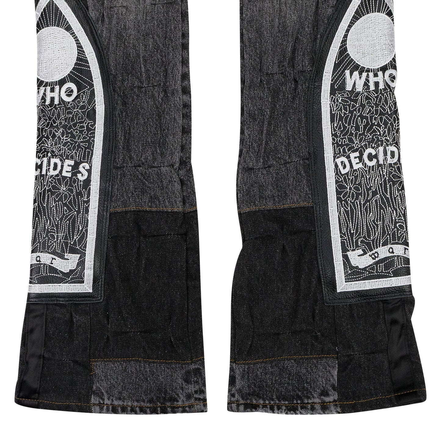 BLACK PATCHED ARCH PANTS