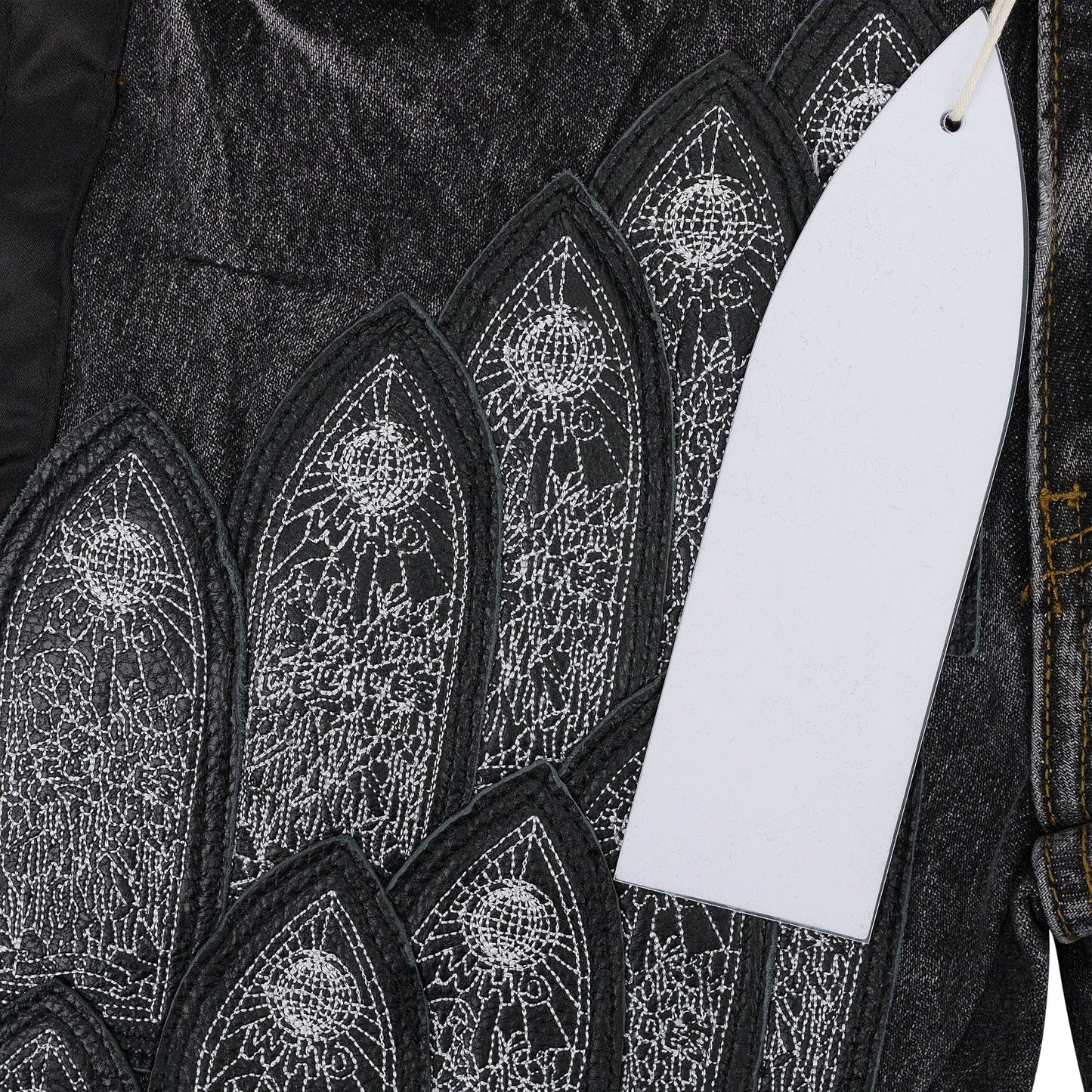 BLACK PATCHED ARCH PANTS