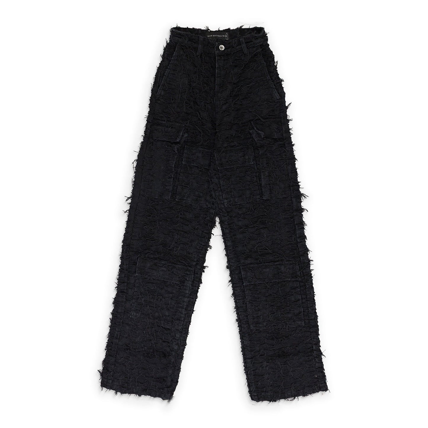 BLACK HUSK WIDE LEG PANTS