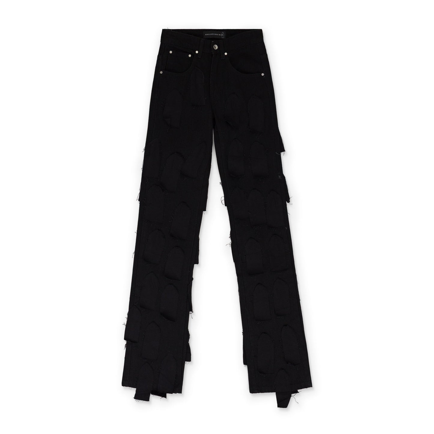 BLACK FLYAWAY STRAIGHT-FIT JEANS