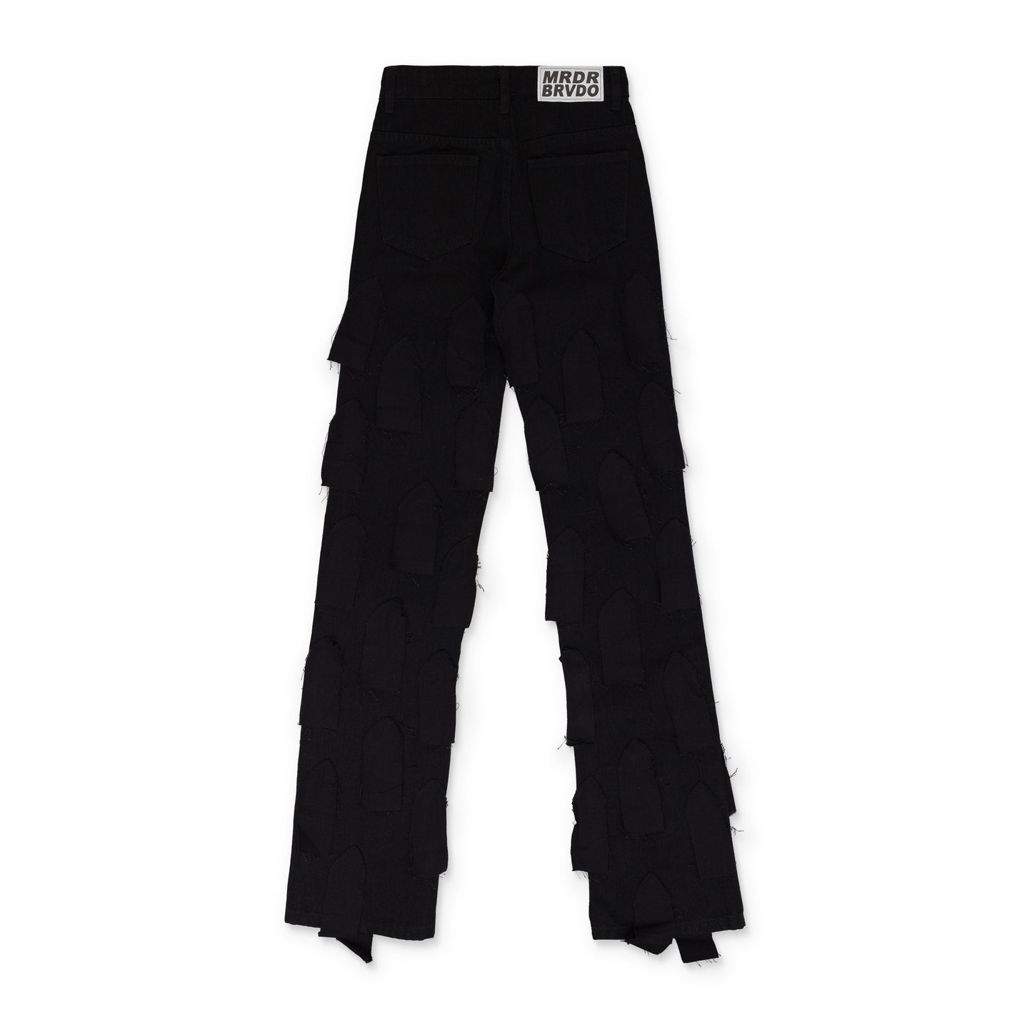 BLACK FLYAWAY STRAIGHT-FIT JEANS