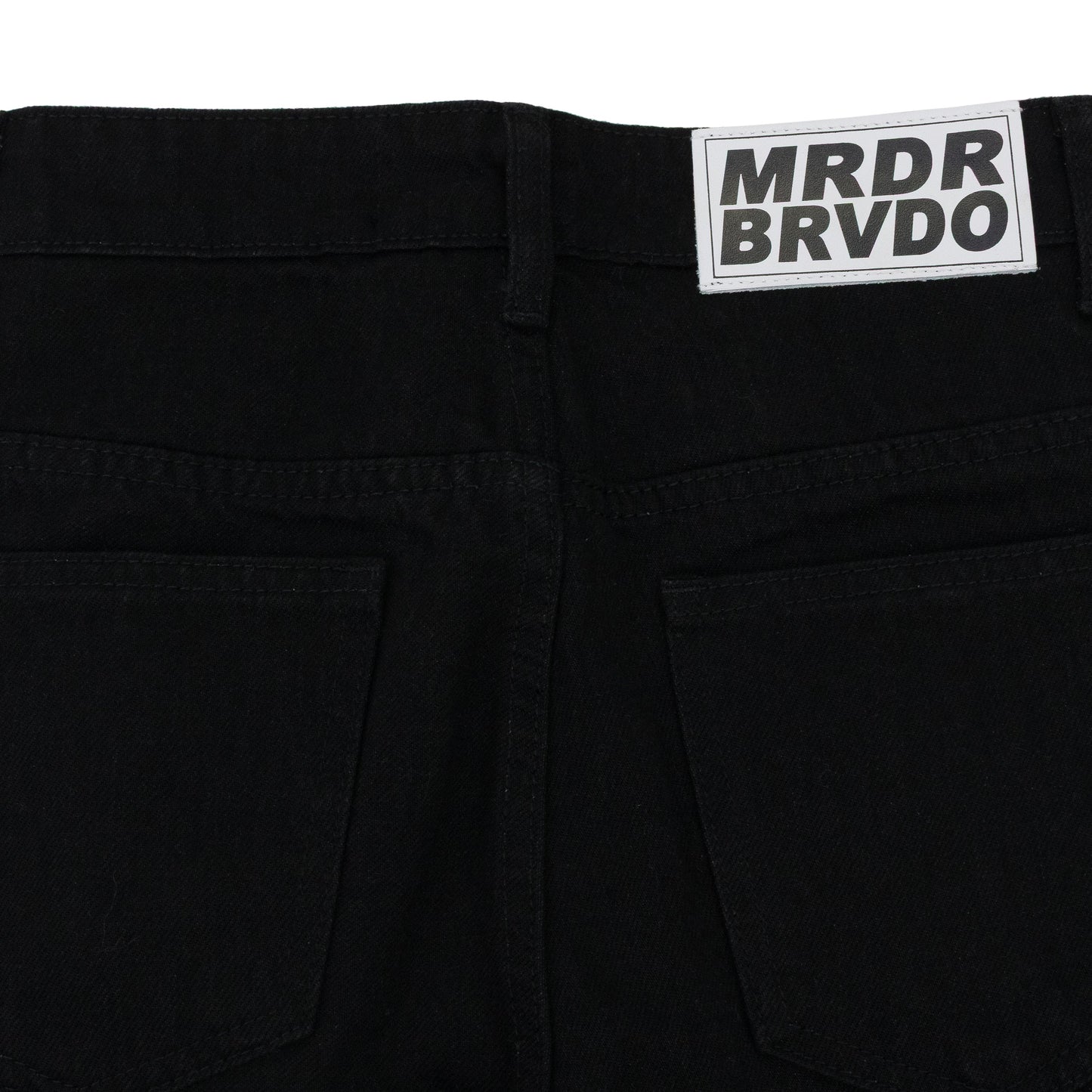 BLACK FLYAWAY STRAIGHT-FIT JEANS