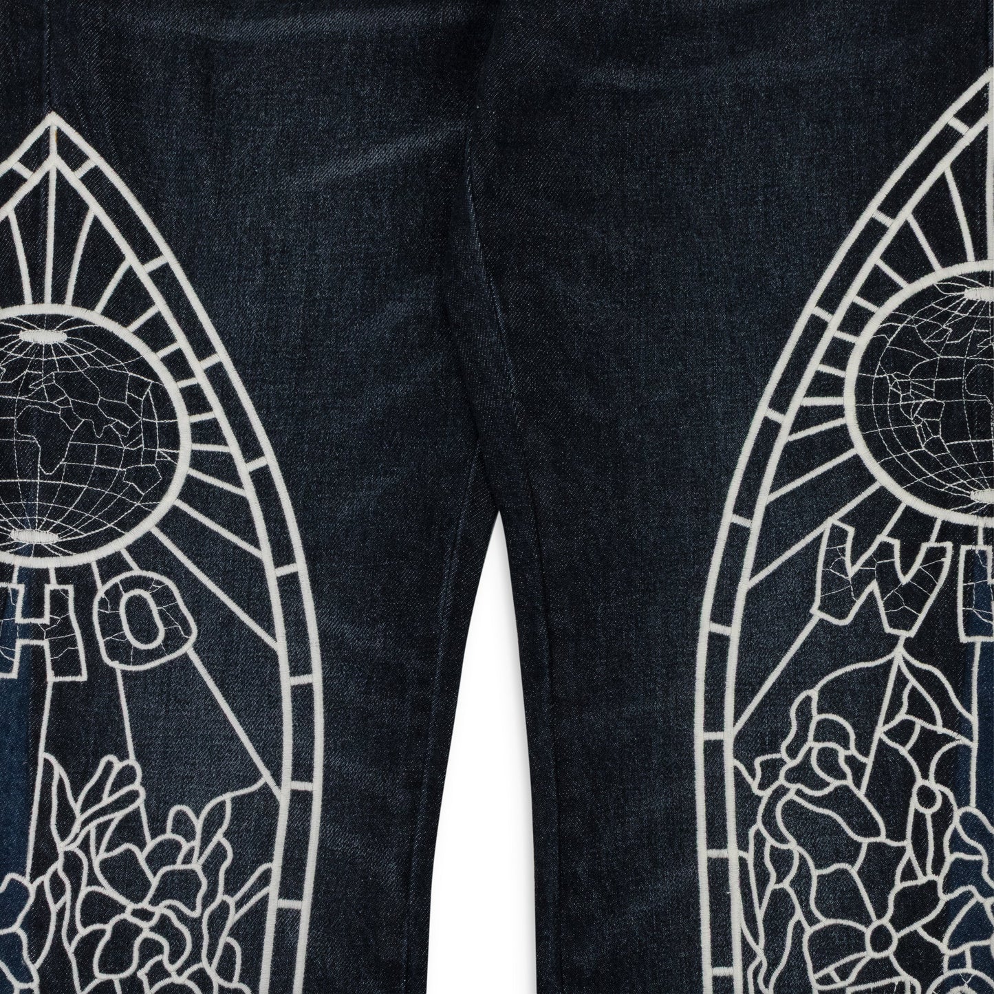INDIGO COWBOY STRAIGHT-FIT JEANS
