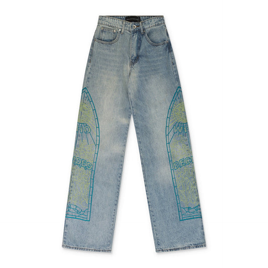 BLUE VIRTUOUS RELAXED-FIT JEANS