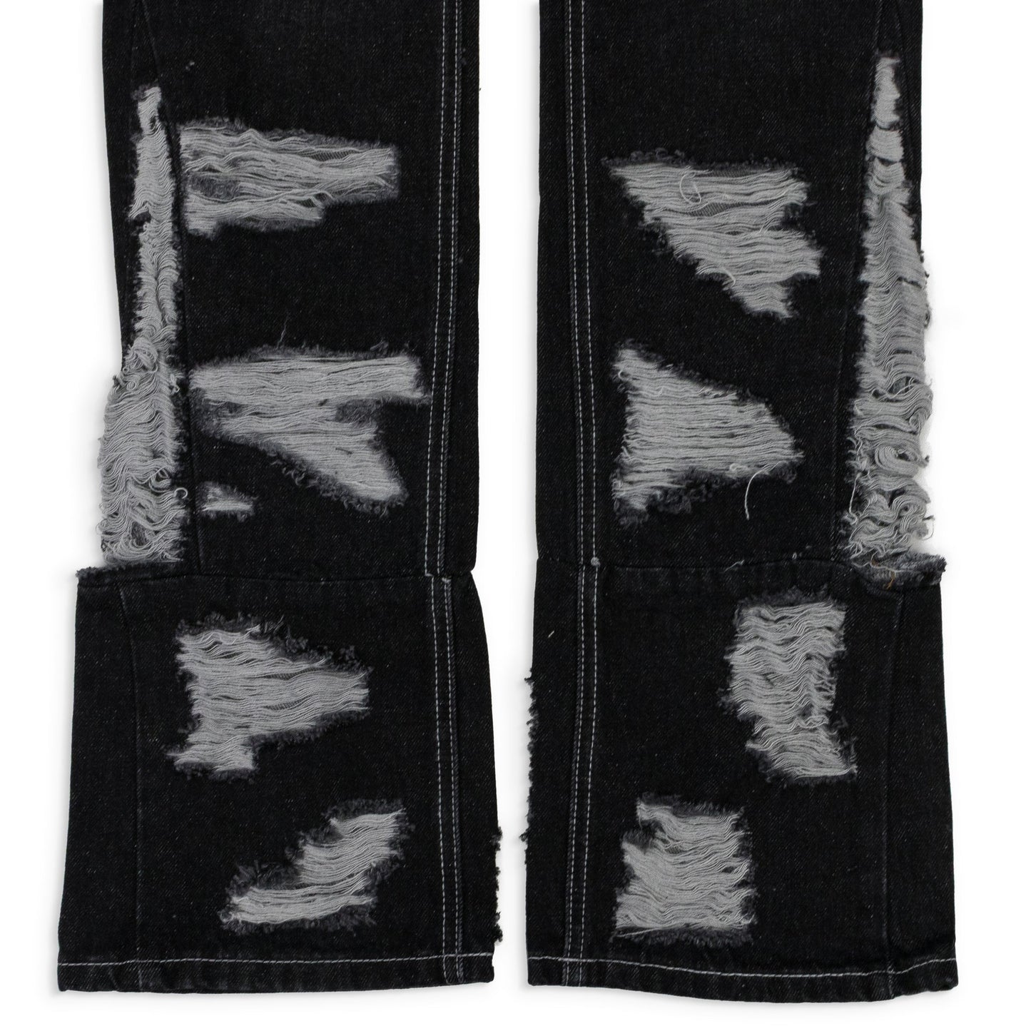 BLACK GNARLY STRAIGHT-FIT JEANS