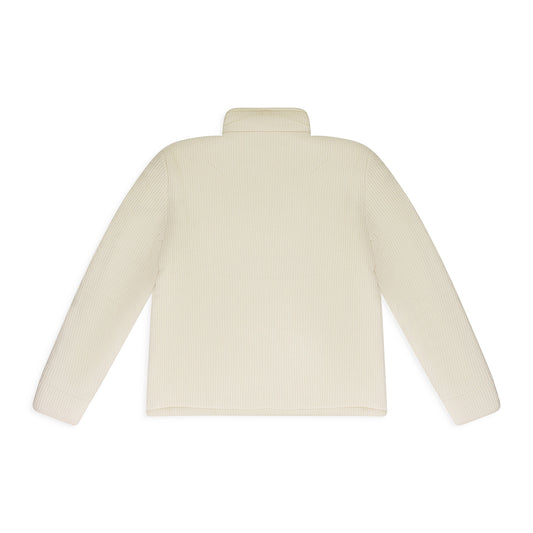 IVORY PUFFED RUGBY BUTTON-DOWN SHIRT