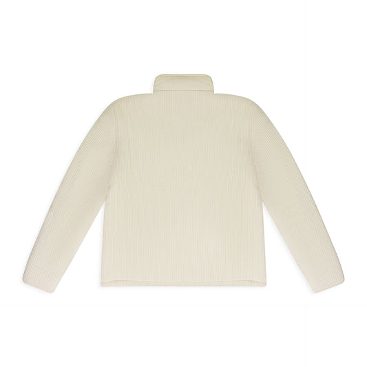 IVORY PUFFED RUGBY BUTTON-DOWN SHIRT