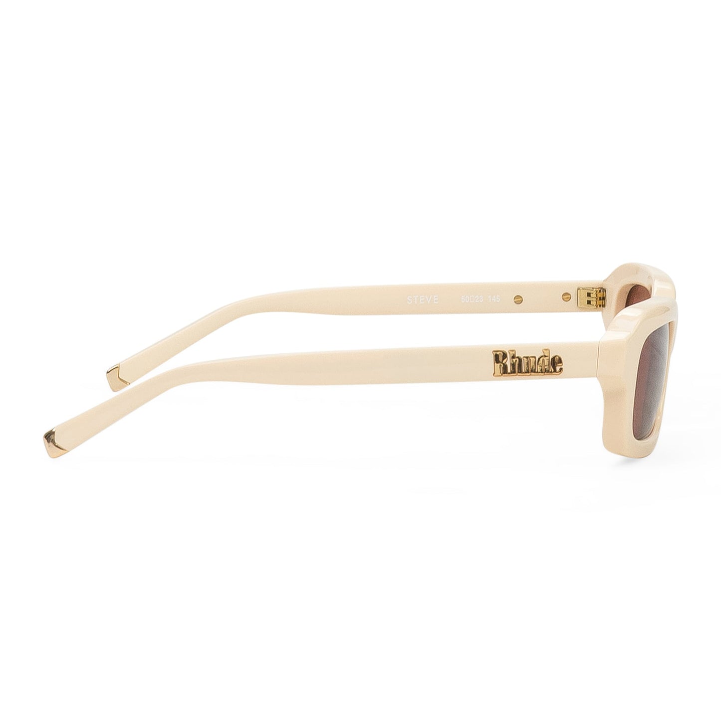 WHITE/BROWN STEVE FRAME SUNGLASSES