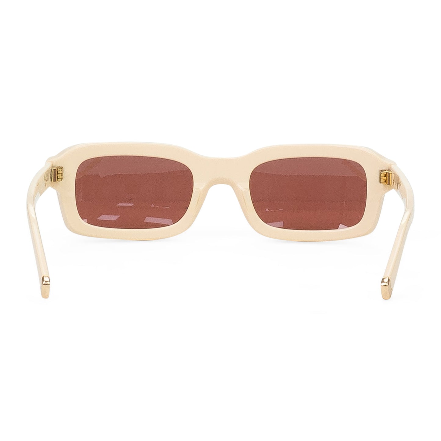 WHITE/BROWN STEVE FRAME SUNGLASSES