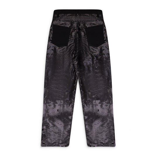 BLACK SEQUIN POCKET TROUSERS
