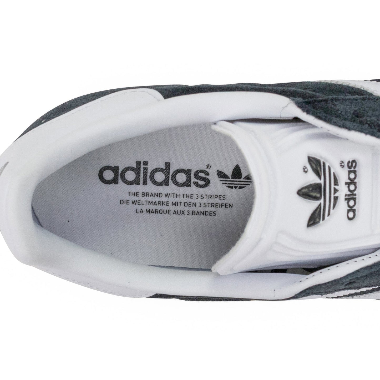 BLACK/WHITE/GOLD GAZELLE SNEAKERS