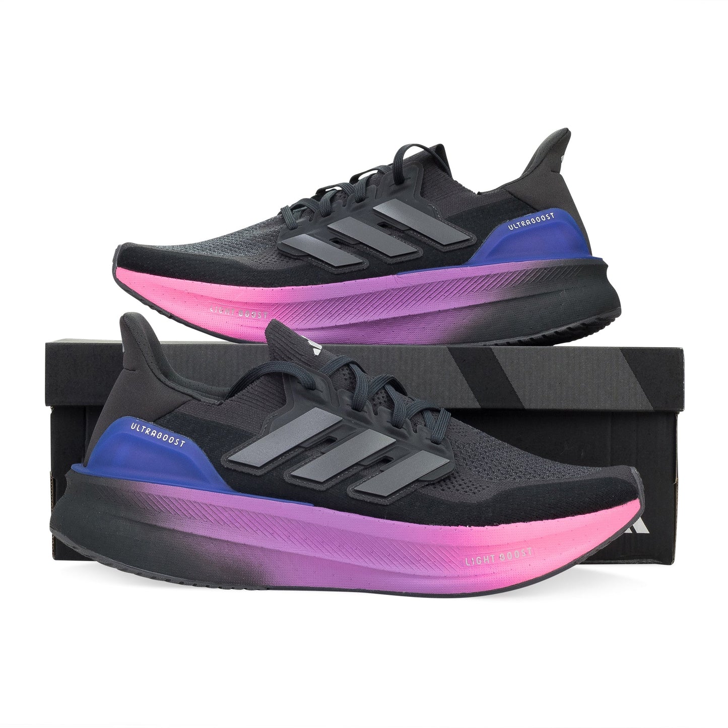 BLACK/GRAY/BLUE ULTRABOOST SNEAKERS