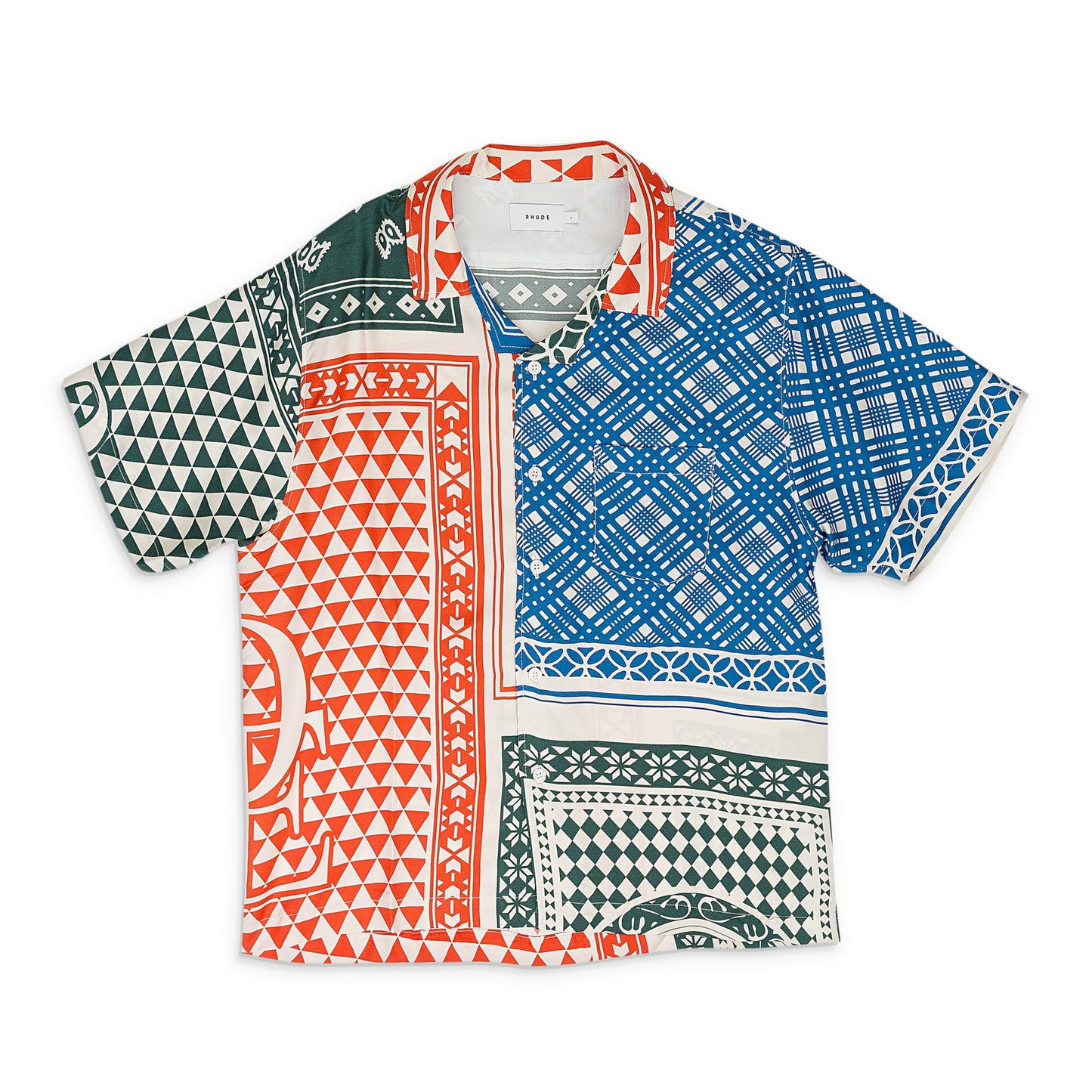 MULTICOLOR CARD BUTTON-DOWN SHIRT