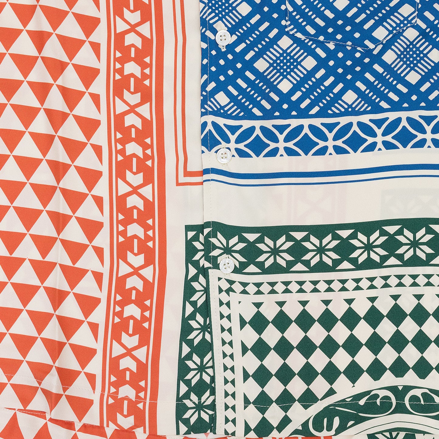 MULTICOLOR CARD BUTTON-DOWN SHIRT