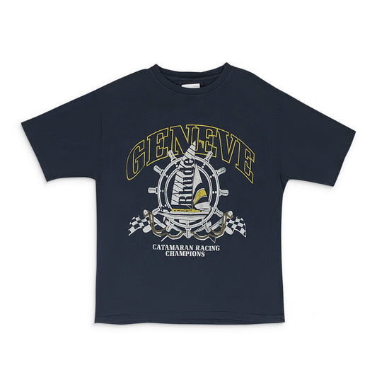 BLACK GENEVE CATAMARAN T-SHIRT