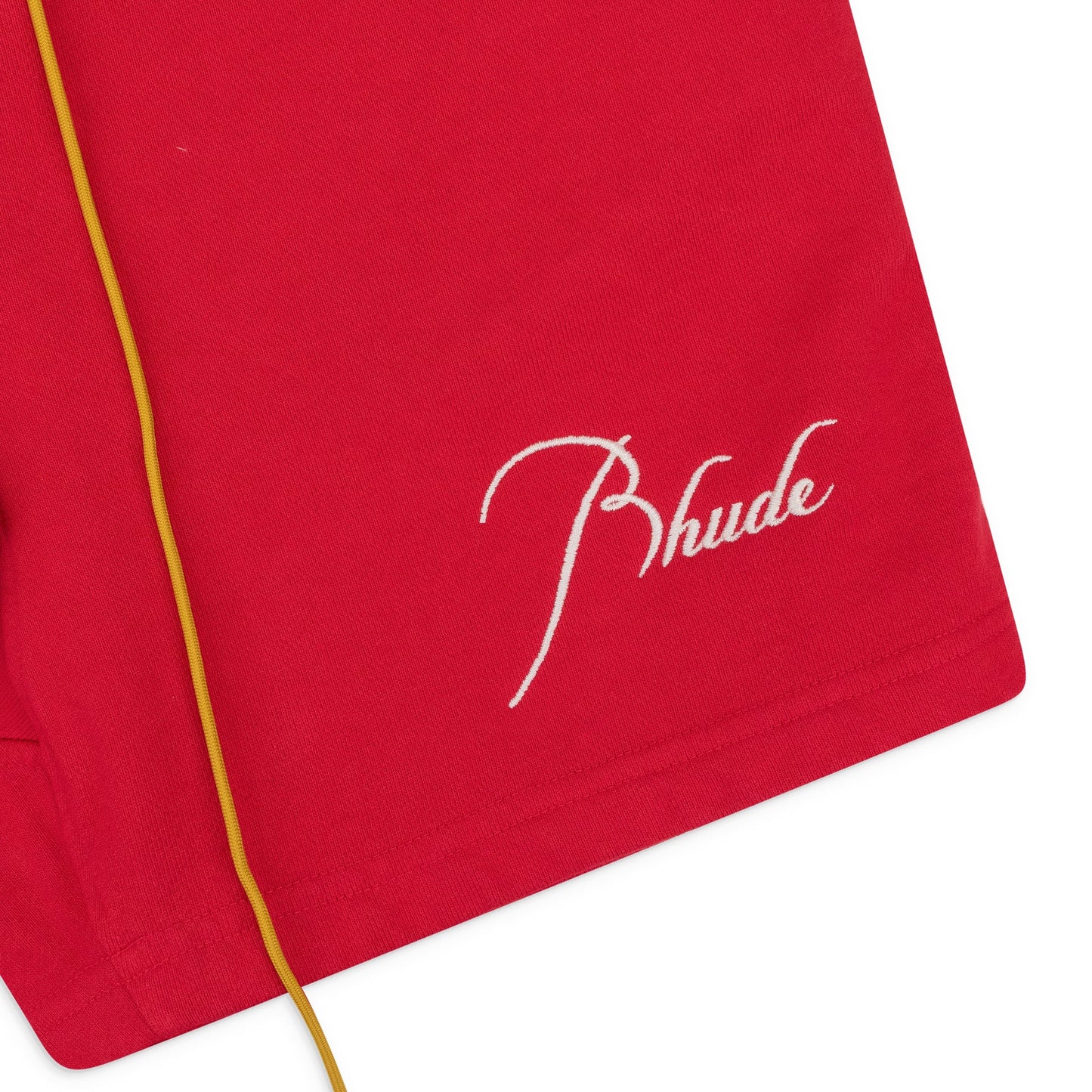 RED TERRY SHORTS