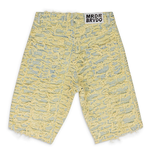 GOLD HUSK DENIM SHORTS