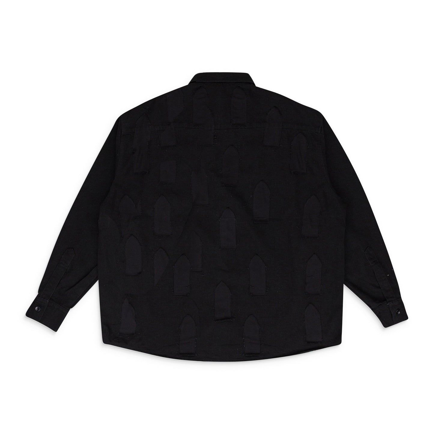 BLACK LINK WINDOW BUTTON-DOWN SHIRT