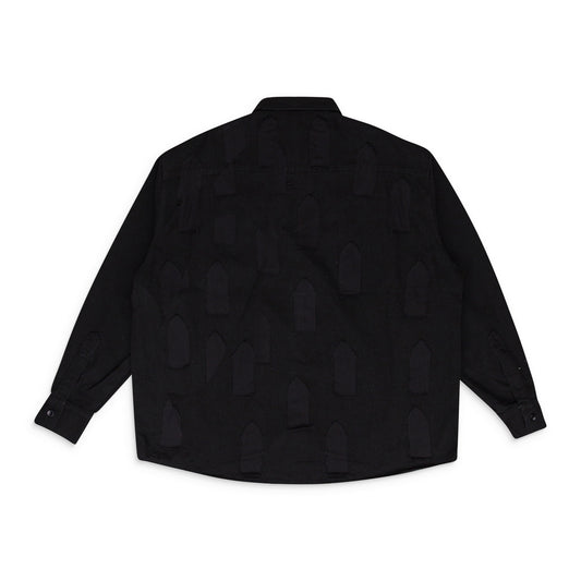 BLACK LINK WINDOW BUTTON-DOWN SHIRT