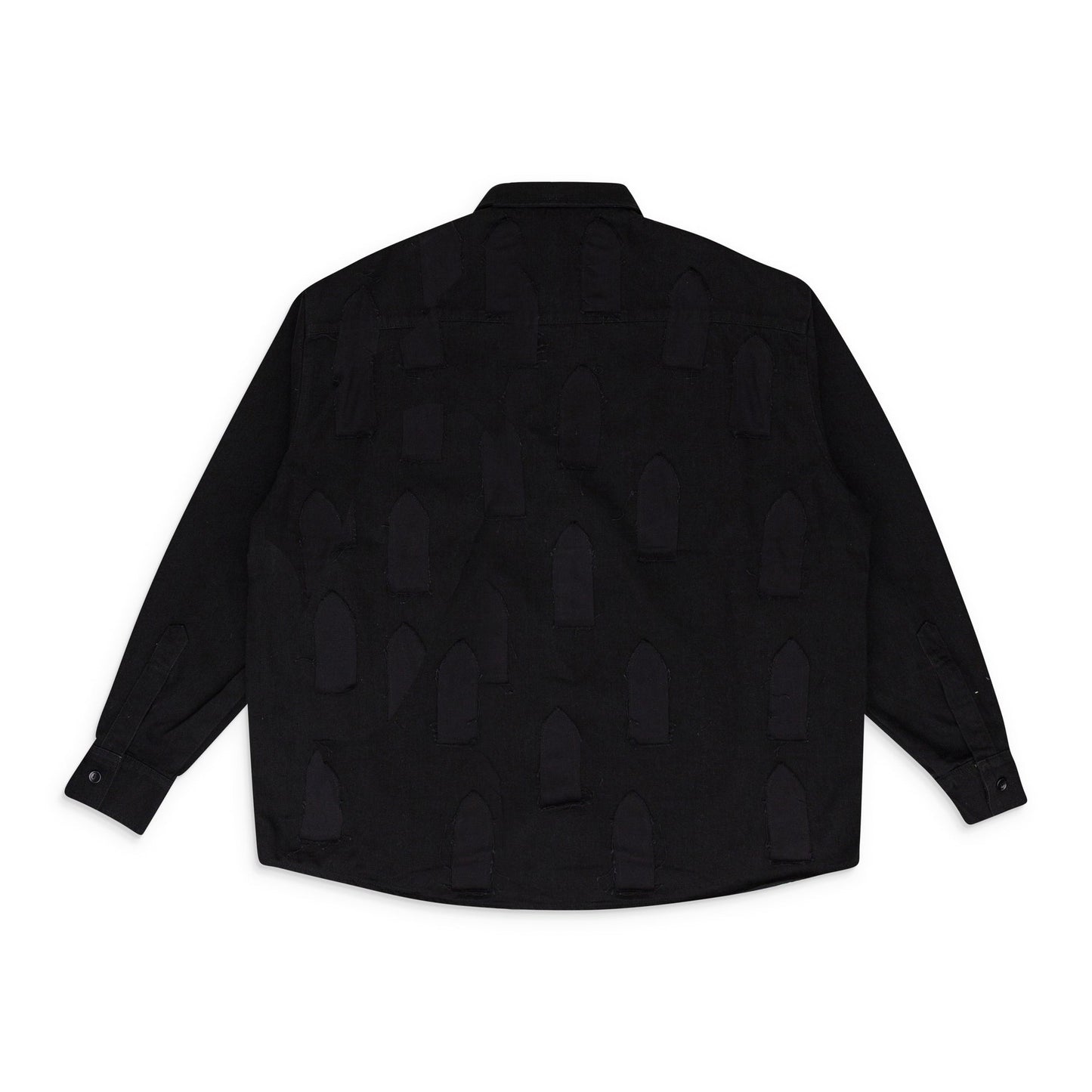 BLACK LINK WINDOW BUTTON-DOWN SHIRT