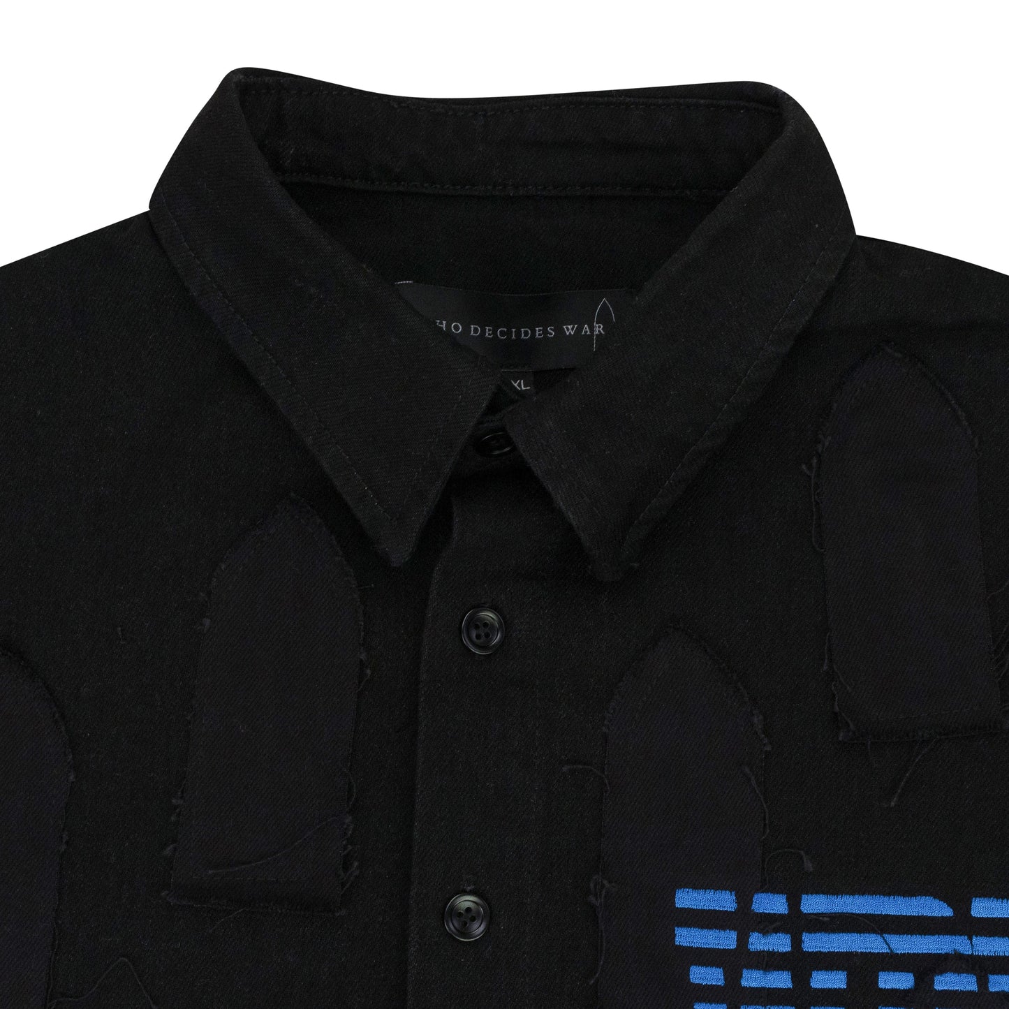 BLACK LINK WINDOW BUTTON-DOWN SHIRT