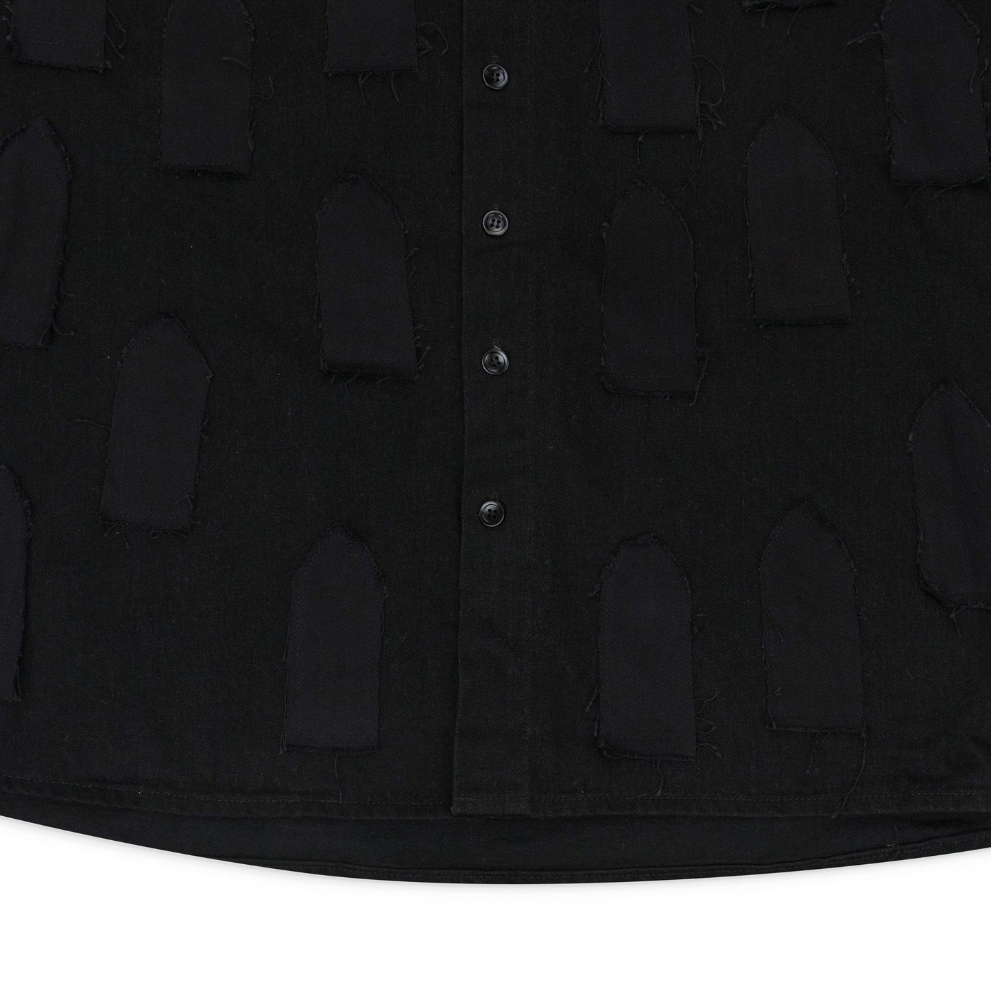 BLACK LINK WINDOW BUTTON-DOWN SHIRT