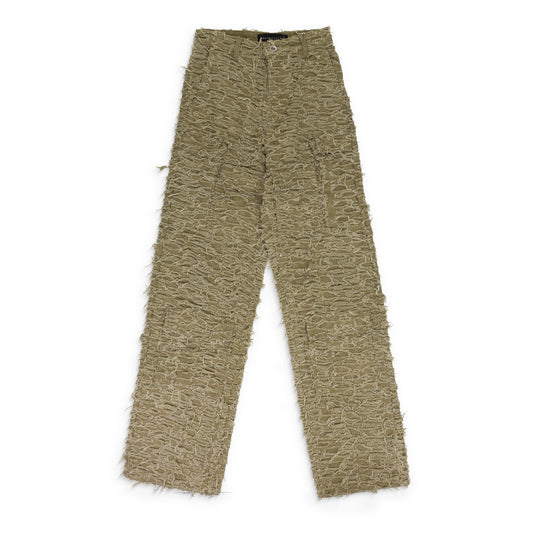 TAN HUSK WIDE LEG PANTS