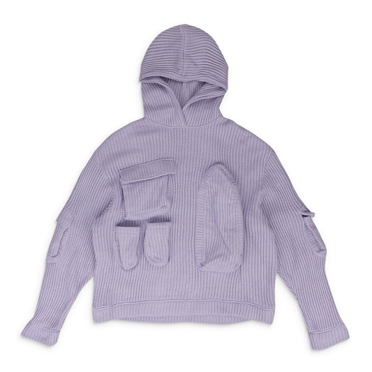 VIOLET MULTI POCKET SWEATSHIRT