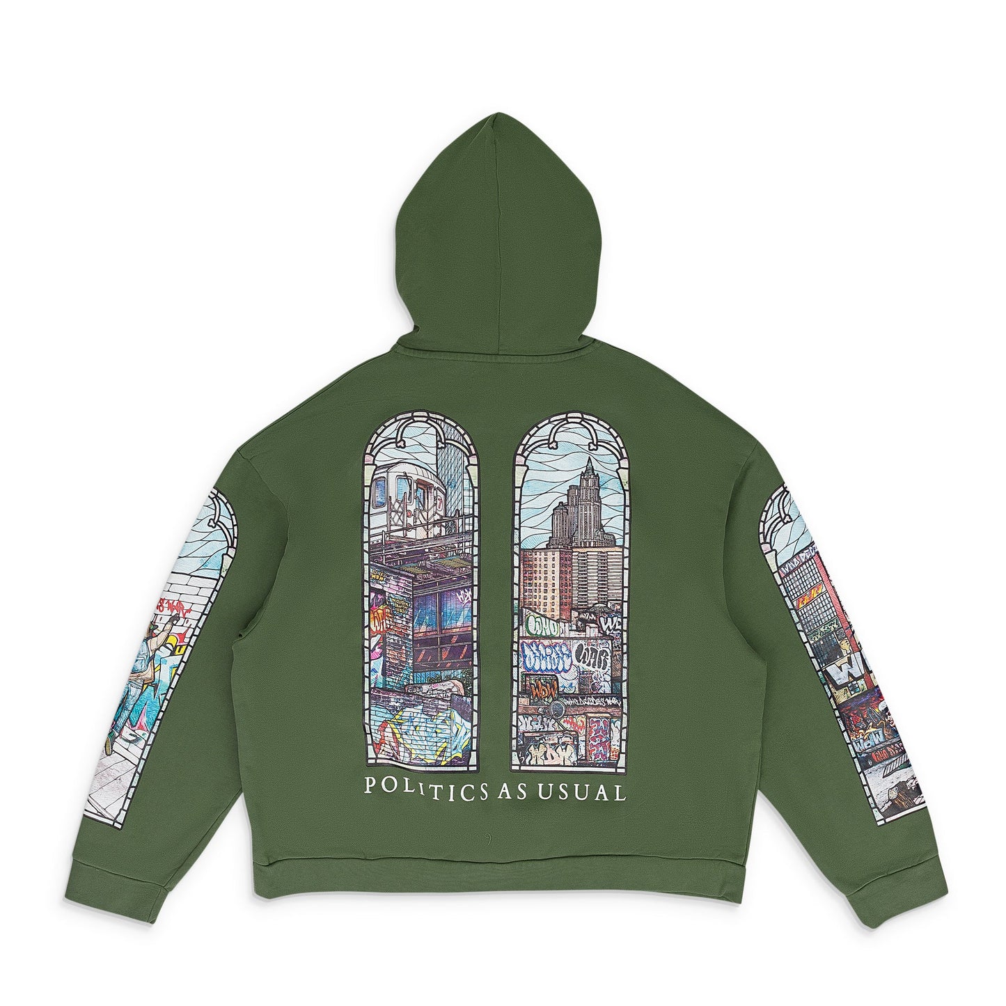 GREEN POLITICS AS USUAL SWEATSHIRT