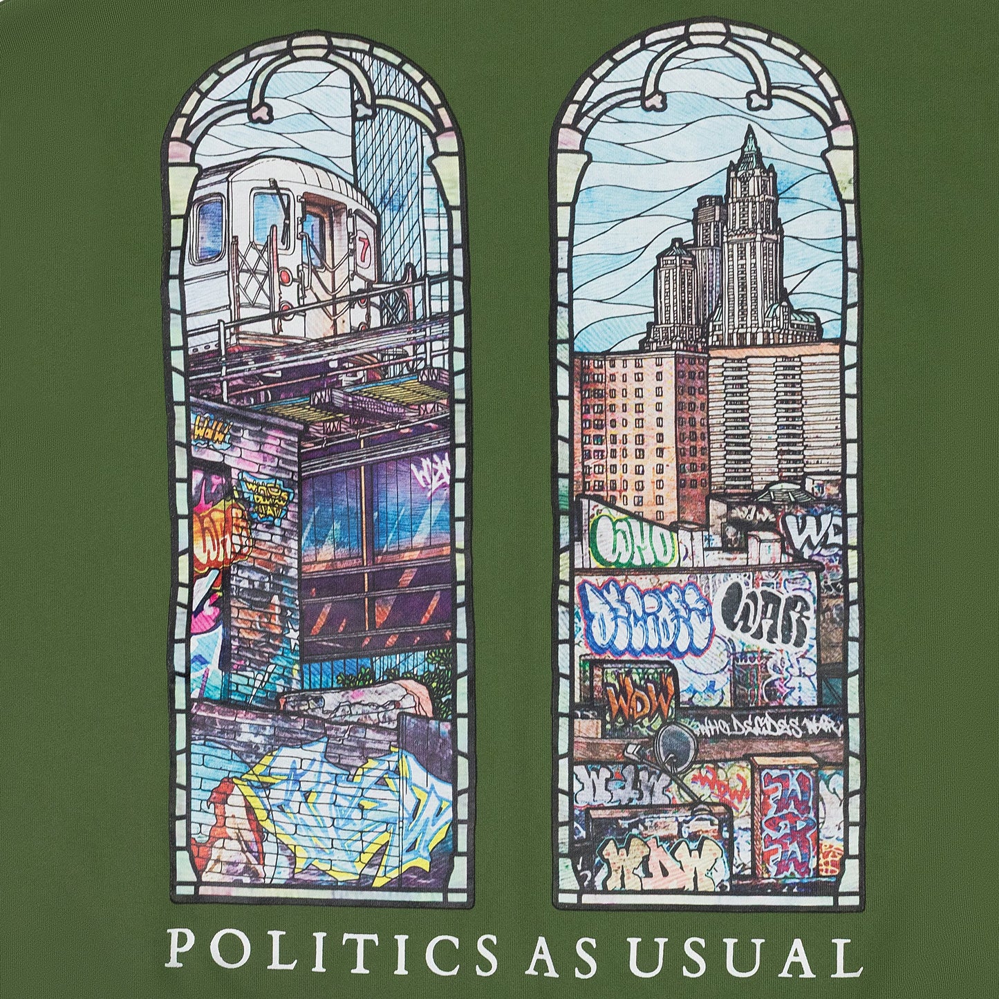 GREEN POLITICS AS USUAL SWEATSHIRT