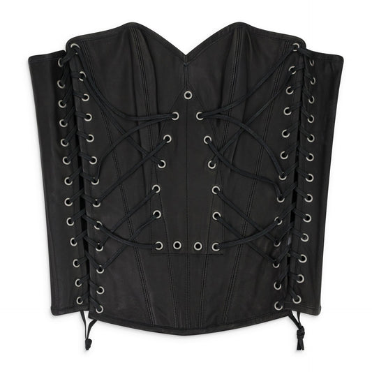 BLACK WINDOW LONGLINE CORSET